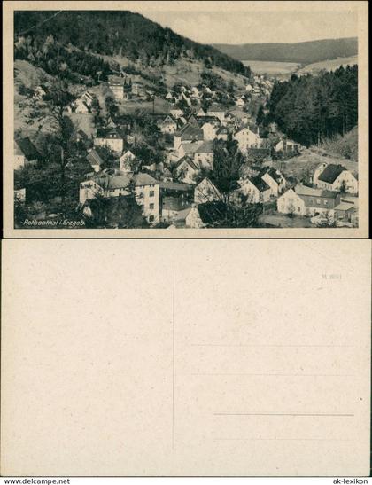 Ansichtskarte Rosenthal-Rosenthal-Bielatal Stadtpartie Erzgebirge 1940