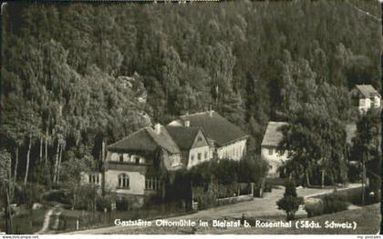 Rosenthal-Bielatal Rosenthal Saechs. Schweiz Gaststaette Ottomuehle Bielatal o 1