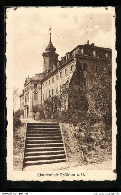 AK Rossleben a. U., Blick auf die Klosterschule