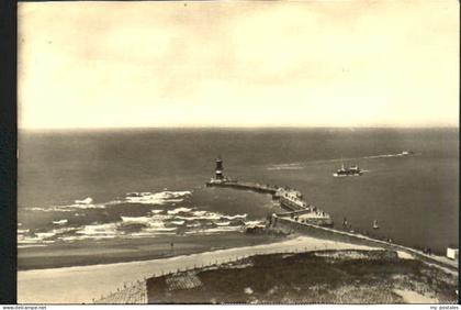 Rostock-Warnemuende Rostock-Warnemuende Fliegeraufnahme x 1966