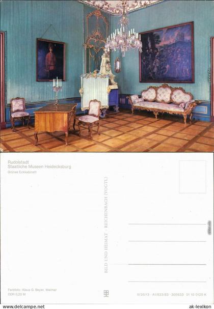 Rudolstadt Staatliche Museen Heidecksburg - Grünes Eckkabinett 1983