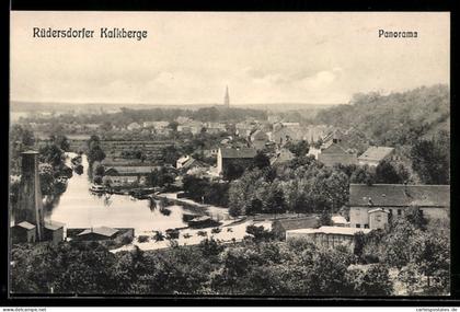 AK Rüdersdorf, Rüdersdorfer Kalkberge, Panorama