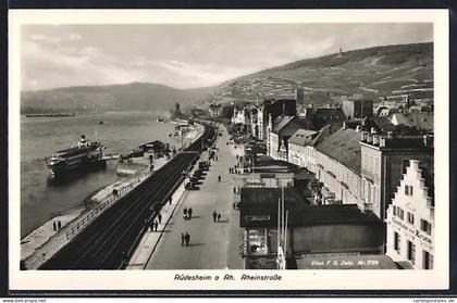 AK Rüdesheim a. Rh., Rheinstrasse