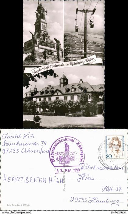 Niederwald Waldhotel Jagdschloss Niederwald, National- 1955