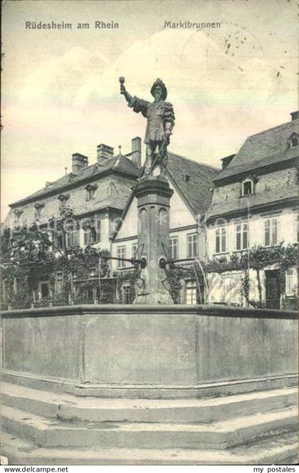 Ruedesheim Rhein Marktbrunnen