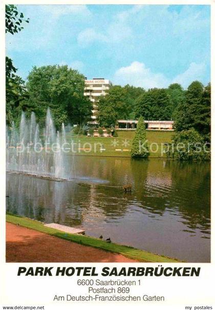 Saarbruecken Park Hotel Saarbruecken mit Teich