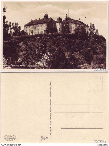 Ansichtskarte Blankenburg (Harz) Schloss Blankenburg 1939