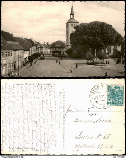 Ansichtskarte Jessen Leninplatz Jessen Elster zur DDR-Zeit 1961/1960