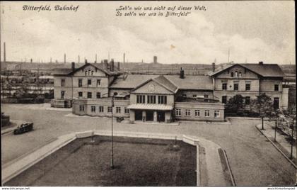 CPA Bitterfeld in Saxe Anhalt, Bahnhof