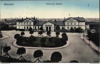 CPA Bitterfeld in Saxe Anhalt, Bahnhof