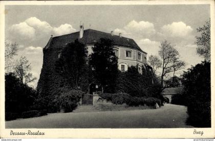 CPA Dessau in Saxe Anhalt, Rosslau, Burg