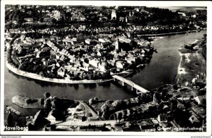 CPA Havelberg in Saxe Anhalt, Luftaufnahme
