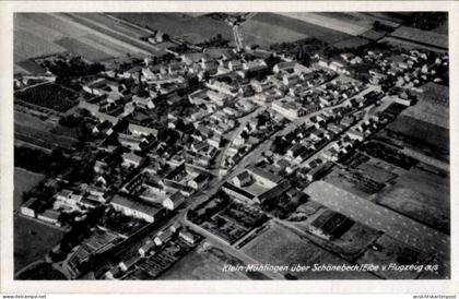 CPA Kleinmühlingen in Saxe Anhalt, Fliegeraufnahme