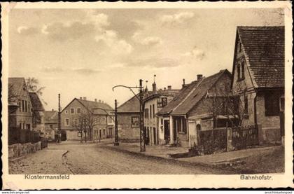 CPA Klostermansfeld in Saxe Anhalt, Bahnhofstraße