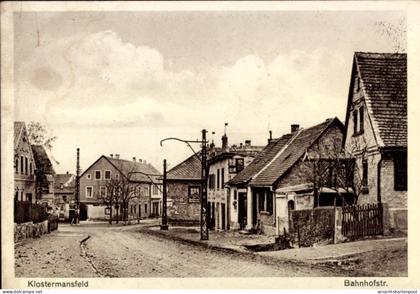 CPA Klostermansfeld in Saxe Anhalt, Bahnhofstraße