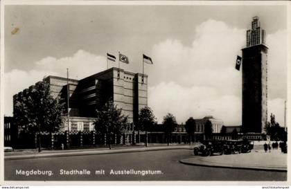 CPA Magdeburg in Saxe Anhalt, Stadthalle, Ausstellungsturm