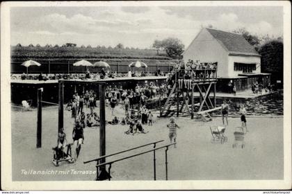 CPA Schelkau Teuchern im Burgenlandkreis, Erholungsstätte Bad Schelkau, Terrasse