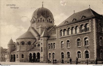 Judaika CPA Dessau in Saxe Anhalt, Synagoge