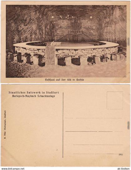 Staßfurt Stassfurt Festsaal Sohle - Berlepsch Maybach Schachtanlage 1926