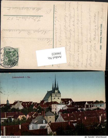 396822,Lommatzsch in Sachsen Teilansicht Kirche