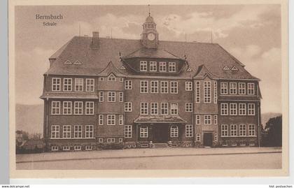 (76377) AK Bernsbach, Erzgeb., Schule, vor 1945