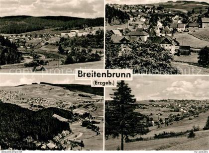 Breitenbrunn Erzgebirge Teilansichten Landschaftspanorama