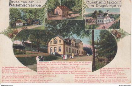 Burkhardtsdorf Gruß von der Besenschänke ngl #69.932