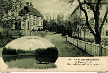 CPA Bad Marienborn Schmeckwitz Räckelwitz Oberlausitz, Handricksteich, Moor- und Eisenschwefelbad