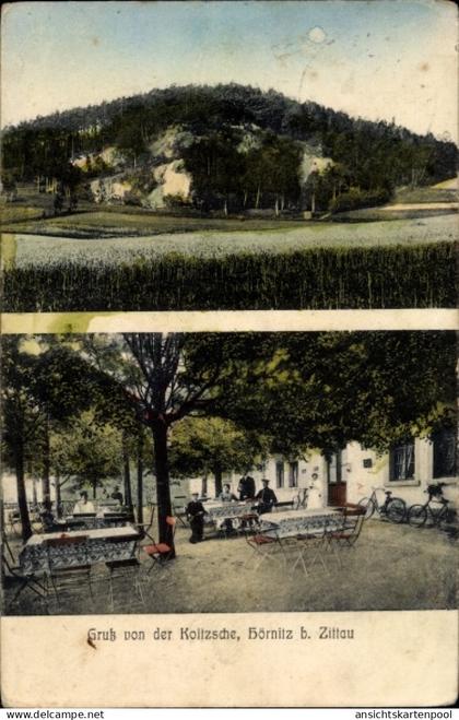 CPA Bertsdorf Hörnitz Oberlausitz, Gruß von der Koitzsche