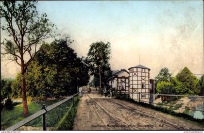 CPA Bieberstein Reinsberg in Sachsen, Zollhaus, Straßenpartie