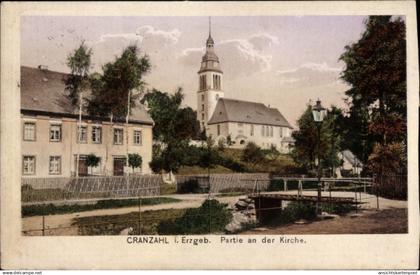 CPA Cranzahl Sehmatal im Erzgebirge, Kirche