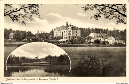 CPA Johannisbad Schmeckwitz Oberlausitz, Kurhaus, Handricksteich