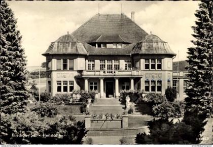 CPA Kirschau in der Lausitz, Historisches Gebäude, Gartenanlage, Treppe, Heilstätte Kirschau