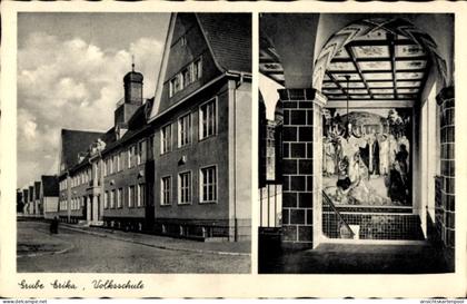 CPA Laubusch Lauta in der Oberlausitz, Grube Erika, Volksschule