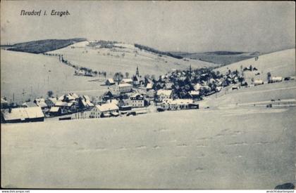 CPA Neudorf Sehmatal im Erzgebirge, Winteransicht
