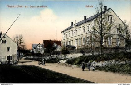 CPA Neukirchen (bei Deutschenbora) Reinsberg in Sachsen, Schule