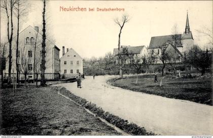 CPA Neukirchen bei Deutschenbora Reinsberg in Sachsen, Teilansicht, Kirche