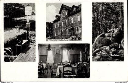 CPA Obercrinitz Crinitzberg in Sachsen, Mineralquelle, Gasthaus zum Taufstein, Innenansicht