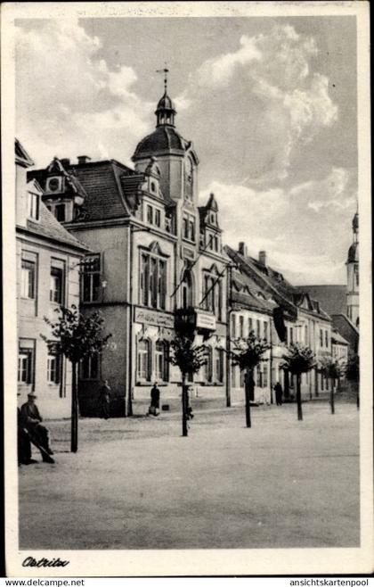 CPA Ostritz der Oberlausitz, Rathaus, Marktplatz