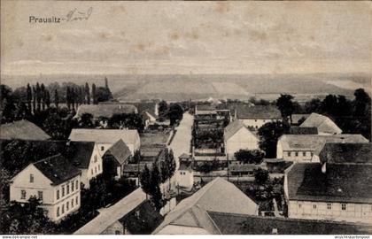 CPA Prausitz Hirschstein in Sachsen, Ort aus Vogelschau