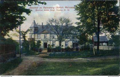 CPA Reinsberg in Sachsen, Gasthof zu Reinsberg Besitzer Anton Voigt