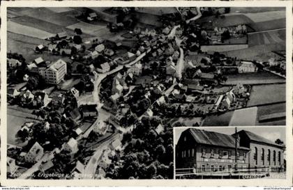 CPA Zschorlau im Erzgebirge, Fliegeraufnahme