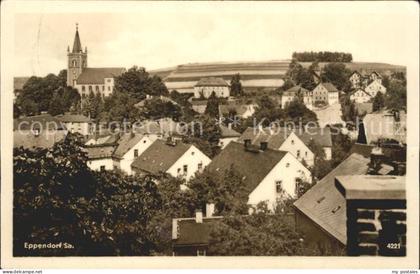 Eppendorf Sachsen Ortsansicht mit Kirche