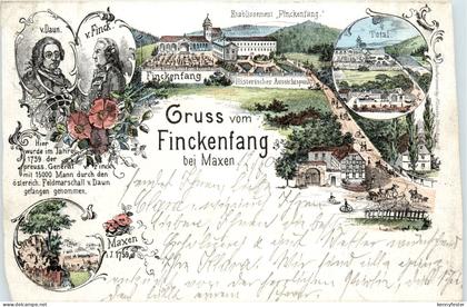 Gruss vom Dinckenfang bei Maxen - Litho