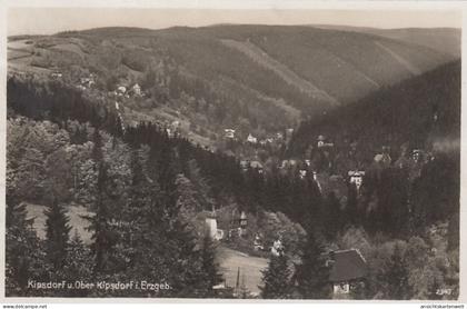 Kipsdorf und Ober Kipsdorf / Erzgebirge, Panorama gl1932 #E7359