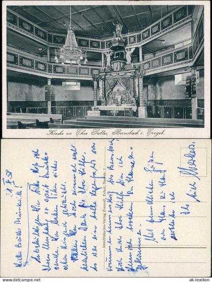 Lauter (Erzgebirge)-Lauter-Bernsbach Kirche zu Ehren Gottes - Altar 1940
