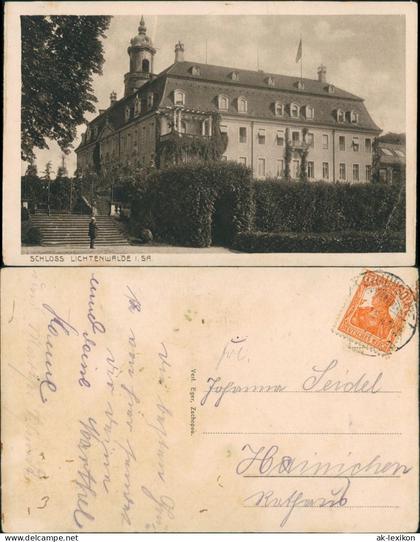 Lichtenwalde-Niederwiesa Schloß Lichtenwalde Gesamtansicht 1920