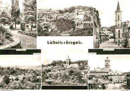 Loessnitz Erzgebirge Hospitalstrasse Marktplatz Stadtpark