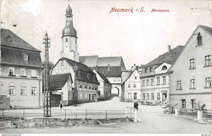 Neumark i. S. Marktplatz Postkarte AK