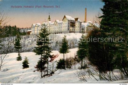 Neustadt Sachsen Heilstaette Hohwald Winterlandschaft